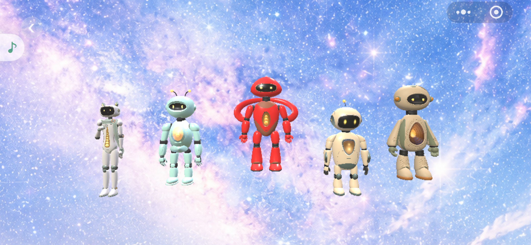 星空中的3D小物件群像