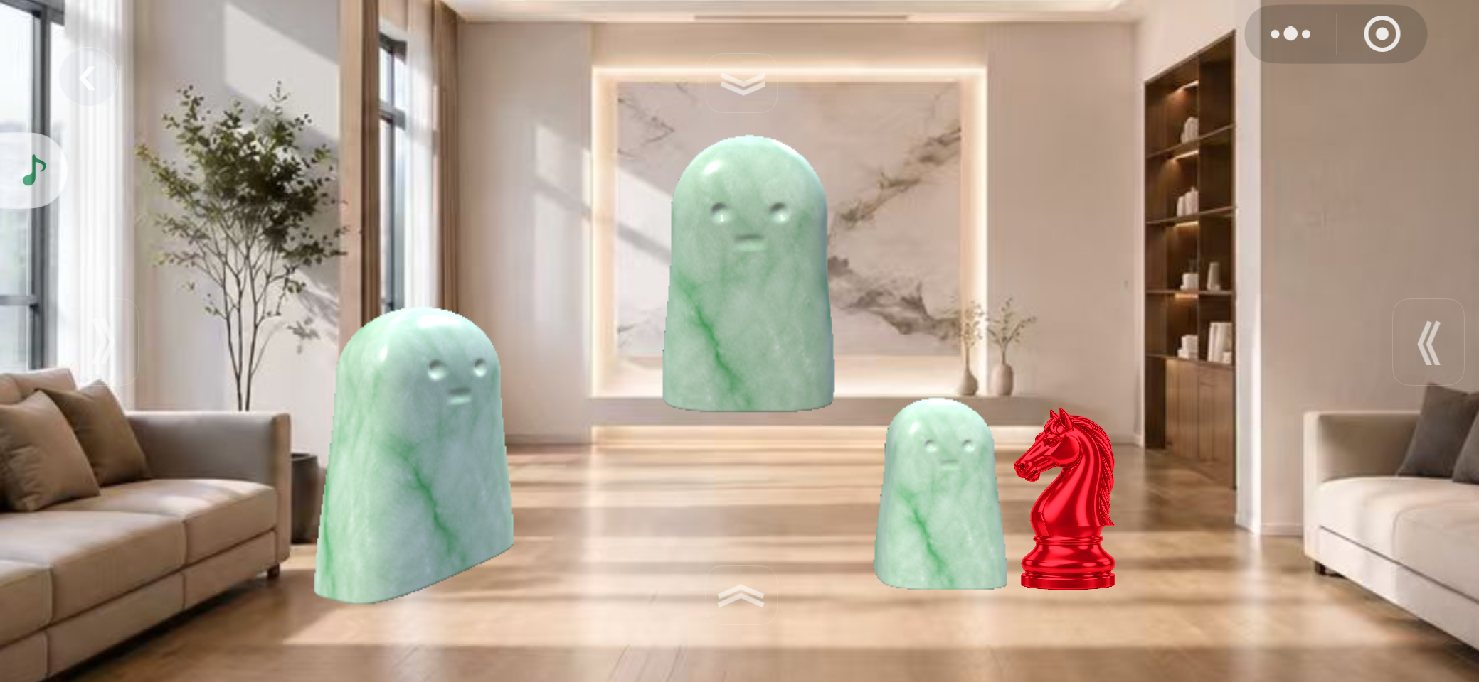 同一抹翡翠绿,在不同位置里,呈现出完全不同的关系气息。