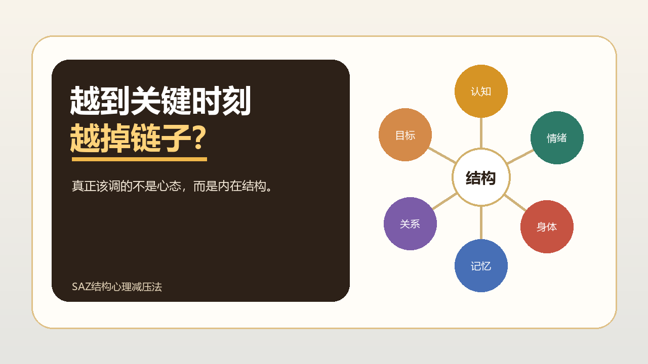 SAZ结构心理减压法封面